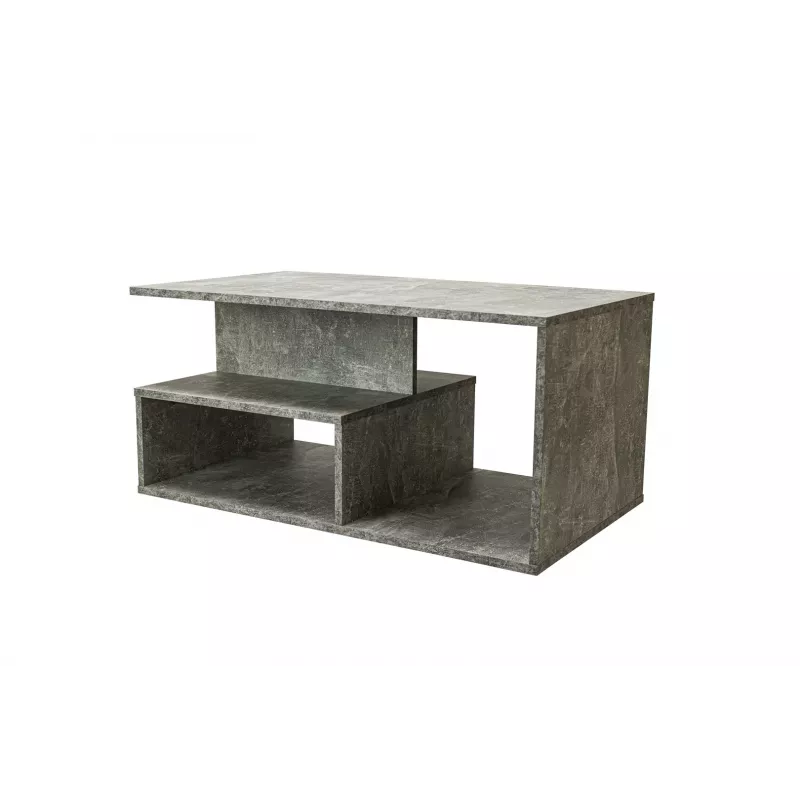Kafijas galdiņš Top e Shop PRIMA BETON, brīvas formas virsma, taupe, 900×510×430 mm, 1 kāja