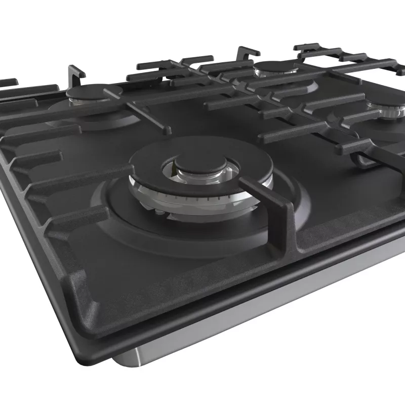 Gorenje GW642AB gāzes plīts virsma, 4 degļi, melna