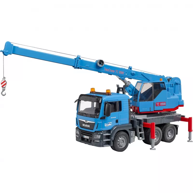 Kravas auto ar celtni BRUDER MAN TGS Kran-LKW Blue ABS 03771