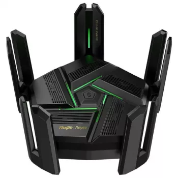 Galda maršrutētājs RUIJIE RG-EW7200BE PRO — Divjoslu Wi‑Fi 7 (2.4/5 GHz), 5765 Mbps, 9x RJ-45 LAN (10/100/1000/2500), USB, melns