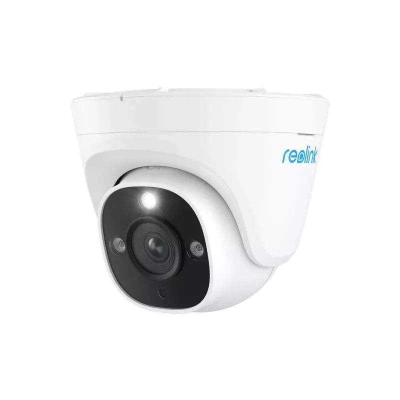 IP drošības kamera Reolink P344 Dome — 12 MP (4512×2512), 4 mm objektīvs, PoE/DC, IP67, 30 m IR, Balts kupols, 100°×50° skata leņķi