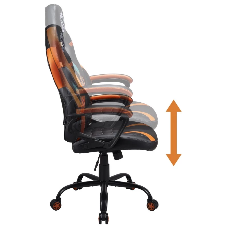 Spēļu krēsls Subsonic SA5573-D4, polsterēts sēdeklis, melns/oranžs