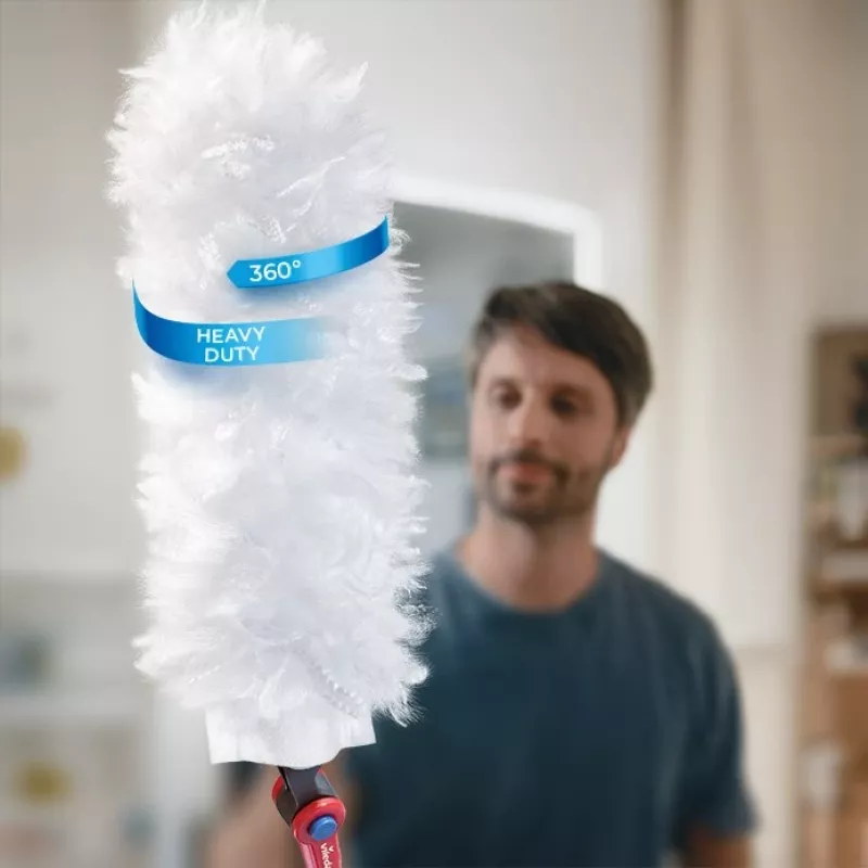 Vileda putekļu slotiņa ar garu kātu + 1 Flex&Catch uzgalis