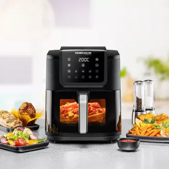 Gaisa fritieris Rommelsbacher FRH 1700 Single 8 L 1700 W ar 10 programmām un LED displeju