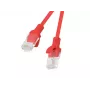 LANBERG tīkla kabelis RJ-45 Cat5e PCU5-20CC-0025-R, 0,25 m, sarkans, U/UTP, CCA vadītāji