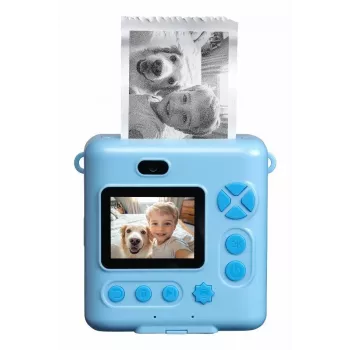 Denver KPC-1363BU Bērnu momentfotogrāfijas kamera Dino ar termoprinteri, 20 MP, zila