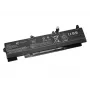 BTI L77991-005 nomaiņas akumulators 3 šūnas HP 850 G7 / 855 G7 / 850 G8 / ZBook Firefly 15 G8, 11.55V 5850mAh (68Wh), melns