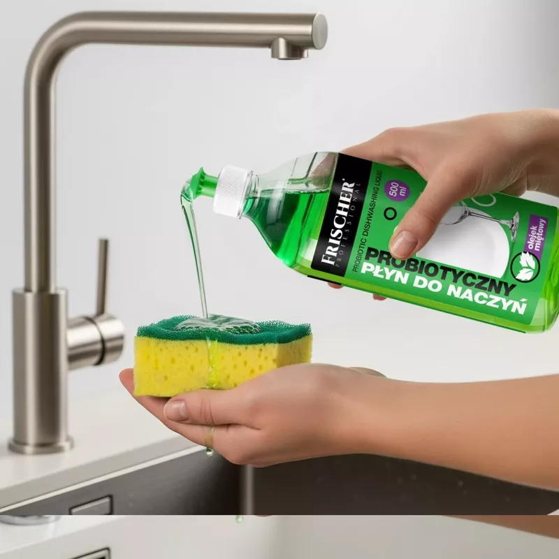Trauku mazgāšanas līdzeklis FRISCHER 500 ml — koncentrēts šķidrums roku mazgāšanai