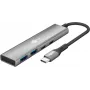 Goobay Slim 4-Port USB-Hubs USB-C uz/USB-A 5 Gbit/s - USB 3.2 (76563)