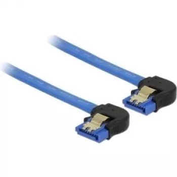 SATA kabelis DeLOCK 85096 0.3m SATA 7-pin Melns Zils