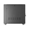 Rack skapis LANBERG FF01-6222-12B 22U 600x1200 mm melns ar stikla priekšējām un aizmugurējām durvīm