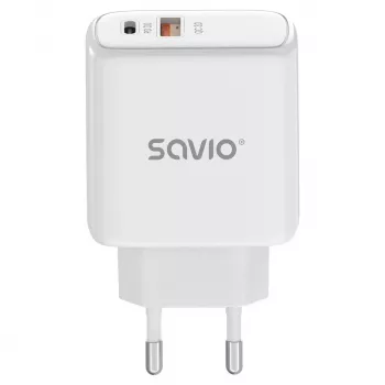Savio LA-12 universāls mobilā telefona lādētājs Balts AC Ātrā uzlāde Iekštelpām