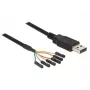USB kabelis DeLOCK 1,8m USB2.0-A/TTL 6-pin Melns