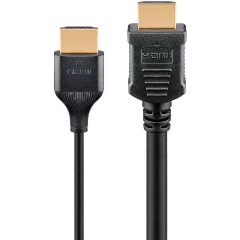 Goobay HDMI kabelis 5m Type A vīrietis-vīrietis 18 Gbit/s Melns