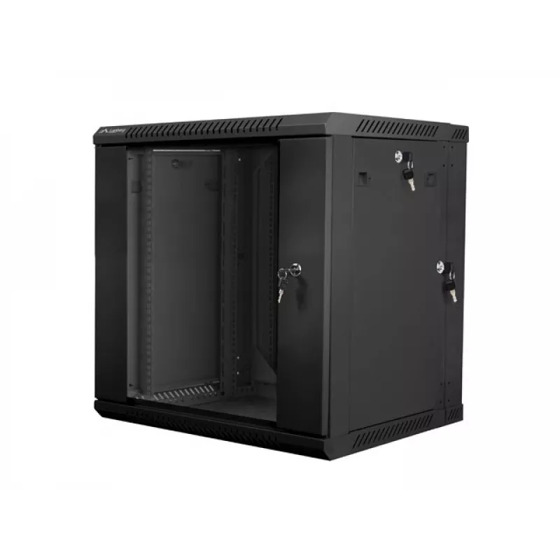 Piekarināms 19 inch 12U skapis LANBERG 600x600 mm melns