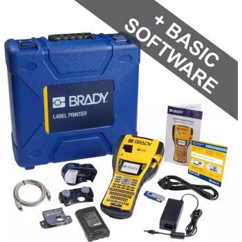 Brady Corporation M410-KIT-EU mobilā etiķešu printera komplekts, termopārnese, QWERTY, 300 dpi