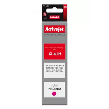 Tintes pudele ActiveJet AC-G41M Canon printeriem, saderīgs aizvietotājs Canon GI-41M, 70 ml, violeta