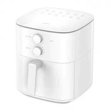 Karstā gaisa fritieris Xiaomi MAF13 — 6 L, 1550 W, 12 programmas, 80–200°C, noņemama nepiedegoša bļoda, balts