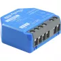 Shelly 1 Gen4 gudrais releja slēdzis, 1 kanāla, 16 A, Wi-Fi 2,4 GHz, Bluetooth 5.0, Zigbee, Matter, 110–240 V AC, zemapmetuma, plastmasas, 42×16×37 mm, zils