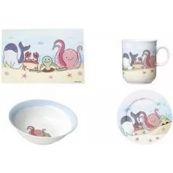 Porcelāna krūzīšu komplekts Ritzenhoff & Breker UNTERWASSERWELT 270 ml — 6 gab., trauku mazgājamā mašīnā drošs