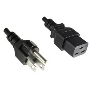 Microconnect PE110518 strāvas kabelis melns 1.8 m C19 savienotājs