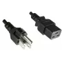 Microconnect PE110518 strāvas kabelis melns 1.8 m C19 savienotājs