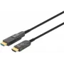 Manhattan HDMI uz Micro HDMI Plenum kabelis, 4K@60Hz (Premium High Speed), 100m, Aktīvs, Noņemams HDMI vīrišķais (Type A), Vīrišķais uz vīrišķo, Melns, Apzeltīti kontakti, Mūža garantija