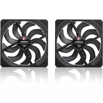 Noctua NF-A14x25 G2 PWM Sx2-PP chromax.black 140mm ventilatoru komplekts (2 gab.)