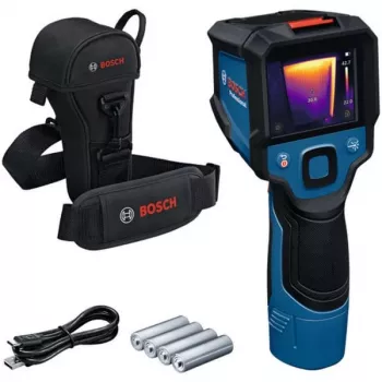 Bezvadu termālā kamera GTC 12V-450-13 Professional, termālais detektors zils/melns, bez akumulatora un lādētāja, instrumentu somā