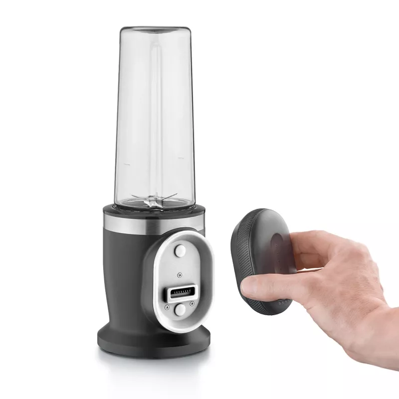 Caso Cordless Blender | Click & Blend | Galda blenderis | 240 W | Tritan trauks | 0,5 L | Nerūsējošais tērauds/Melns matēts