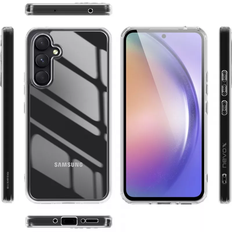 Nevox StyleShell SHOCKFlex caurspīdīgs Samsung Galaxy A56 5G aizsargmaciņš