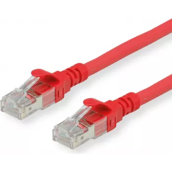 Roline Patch-Cable RJ-45 (Tēviņš) uz RJ-45 (Tēviņš) 1,5 m SFTP PiMF CAT 6 Halogēns-Brīvs, Lietais, Daudzdzīslu, Sarkans