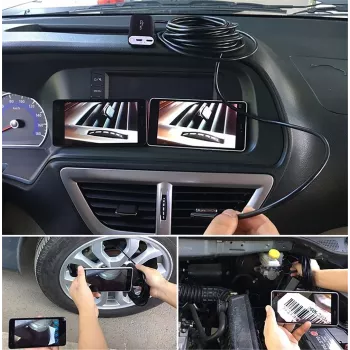 WiFi endoskops MEDIA-TECH MT4099, 8 mm zonde, 5 m kabelis, IP67, 1280×720@30fps, 70° skata leņķis, 800 mAh akumulators