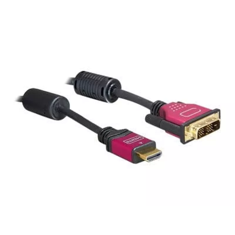 DeLOCK 84343 HDMI - DVI-D kabelis 3,0 m vīriešu/vīriešu
