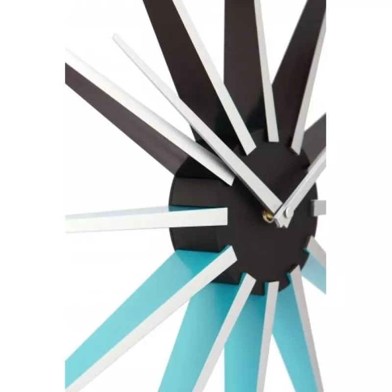 NeXtime Nova sienas pulkstenis 3051bl, Ø50 cm, melns/zils