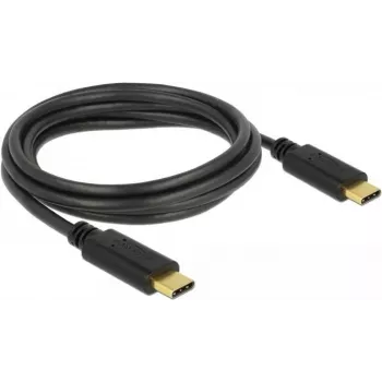 USB kabelis DeLOCK 83324 USB 2.0 2 m USB C Melns