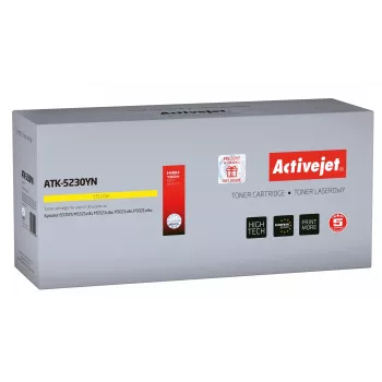 Activejet ATK-5230YN tonera kasetne (aizstāj Kyocera TK-5230Y; Supreme; 2200 lapas; dzeltena)