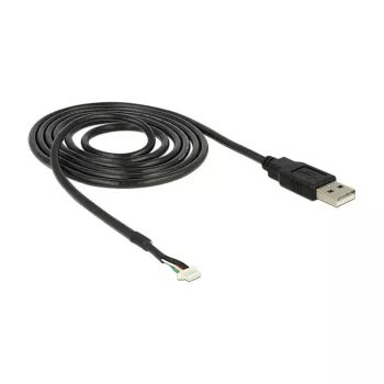 USB kabelis DeLOCK 1.5m USB2.0-A/5p Melns