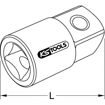 KS Tools 911.1494 Palielināšanas adapters, 1/4 in F x 3/8 in M