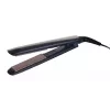 Taisnotājs Remington S8598 Warm Black Grey — keramikas plāksnes 11 cm, 5 temperatūras līmeņi, 160–230°C, 3 m vads, ceļojuma maciņš
