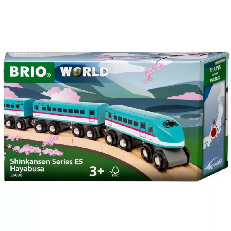 Vilcieniņš Ravensburger BRIO World Trains of the World Shinkansen E5 Hayabusa
