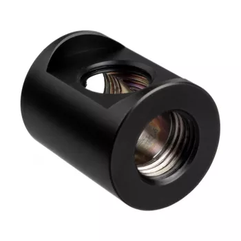 Savienotājs EKWB EK-Quantum Torque Splitter 3F T — misiņš, melns, augstums 28 mm