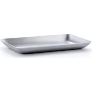 Blomus BASIC taisnstūra paplāte, nerūsējošais tērauds, Flöz industriālais dizains, 100 mm x 170 mm (63610)