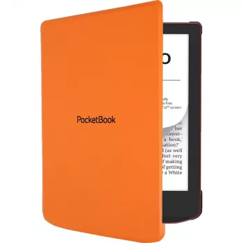 Folio maciņš 6 collu e-grāmatu lasītājam PocketBook Shell — oranžs, 112×160×12.5 mm, 0.0765 kg
