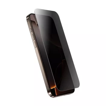 Rūdīts privātuma stikls Crong iPhone 16 Pro Max — pretatspīduma, skrāpējumiem izturīgs