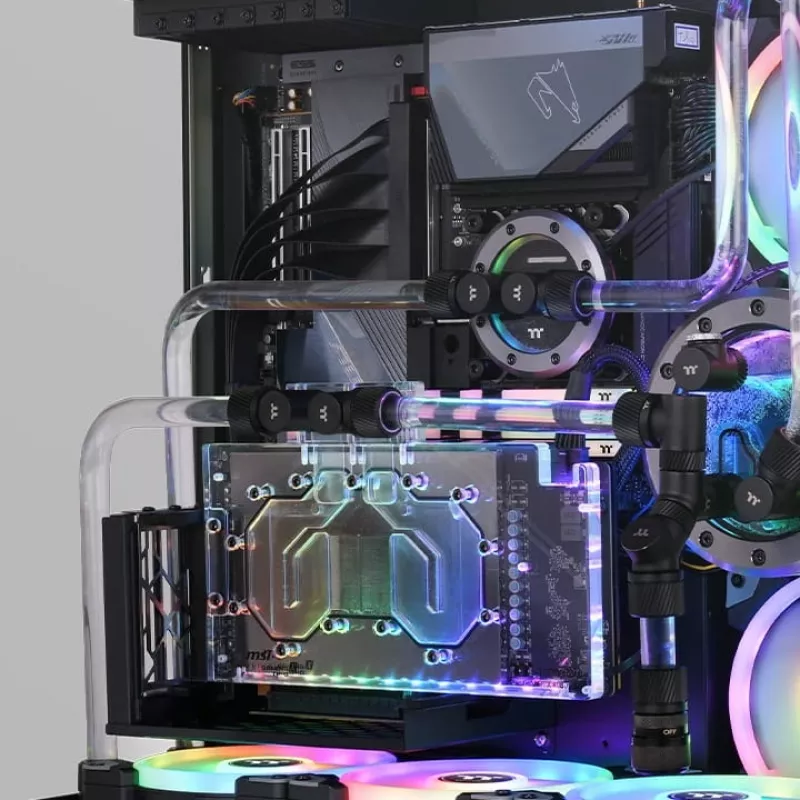 Thermaltake Pacific cietā caurule 16mm ārējais diametrs 12mm iekšējais diametrs 1000mm 4 komplekta iepakojums (CL-W435-PL16TR-A)