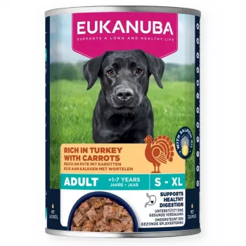 EUKANUSA Suņu Konservs LC Adult Tītars un Burkāns 400 g