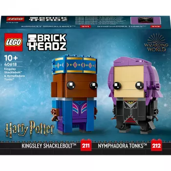 Lego Brickheadz Harijs Poters 40618 Kingslijs Šeklbolts un Nimfadora Tonks