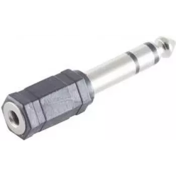 ShiverPeaks BS57061 Vadu savienotājs 6.3mm 3.5mm Melns Nerūsējošais tērauds