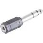 ShiverPeaks BS57061 Vadu savienotājs 6.3mm 3.5mm Melns Nerūsējošais tērauds